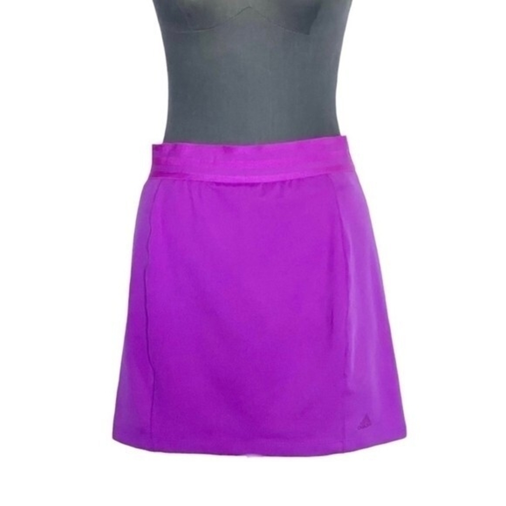 ADIDAS Women's Athletic Golf Skirt Size S Grey Performance Shorts Underneath VG